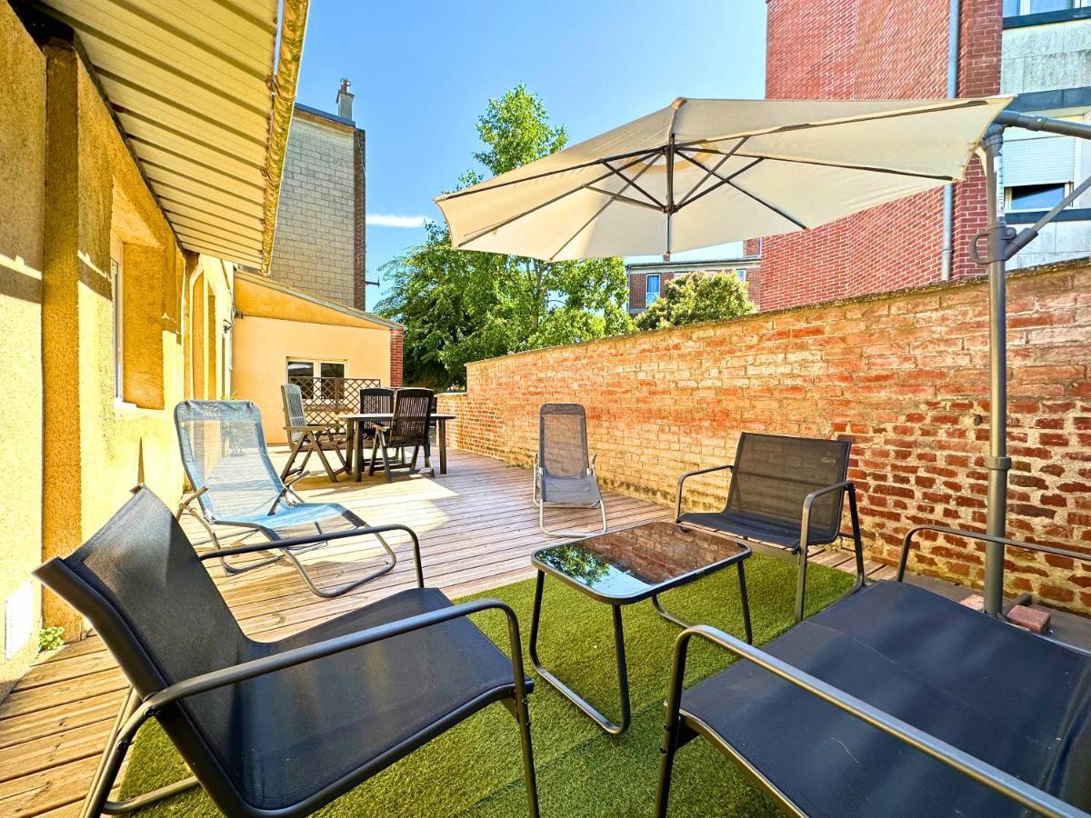 Chill & Sun - Terrasse Exterieure - Parking - Wifi - 4P Apartment Amiens Luaran gambar